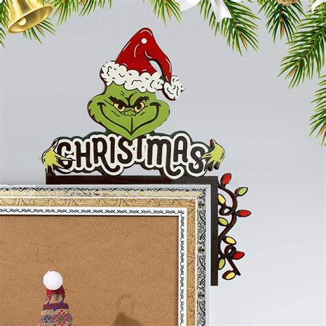 Grinch Door Corner Decor Christmas Door Corners Grinch Etsy