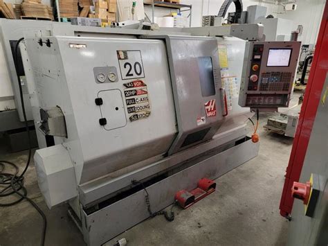 Machines Used Haas SL 20T CNC 2 Axis Turning Center With Live Tooling