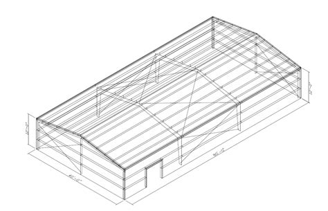 Prefabricated 40 x 80 Metal Building Kits