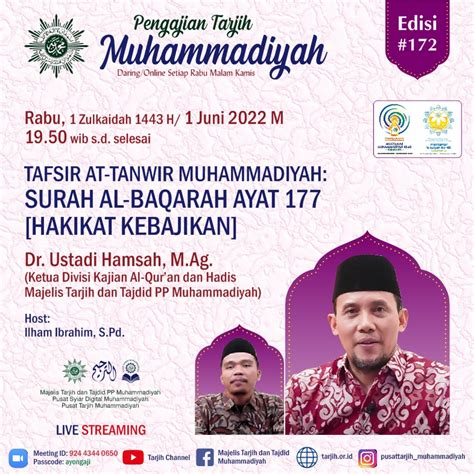 Materi Pengajian Tarjih Muhammadiyah Edisi Ke 172 MTT