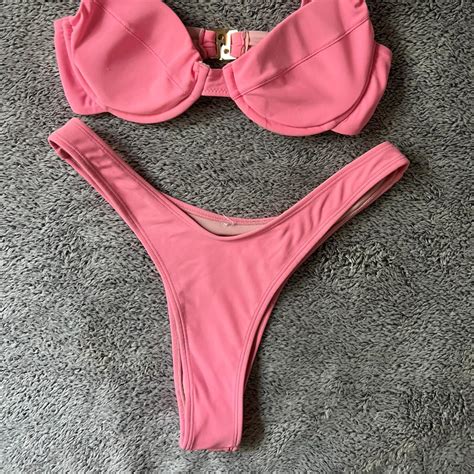 Pink Bikini Adjustable Bra Strap Xs Glassons Depop