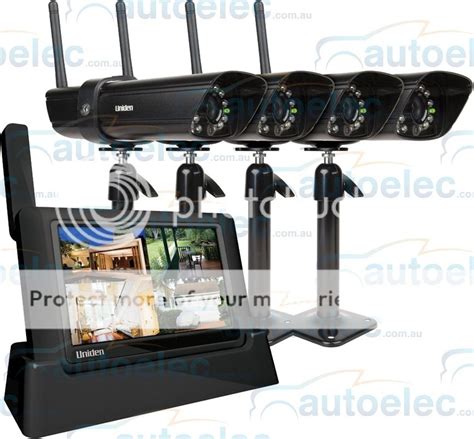 UNIDEN 4 CAMERA KIT GUARDIAN DIGITAL WIRELESS SECURITY SURVEILLANCE ...