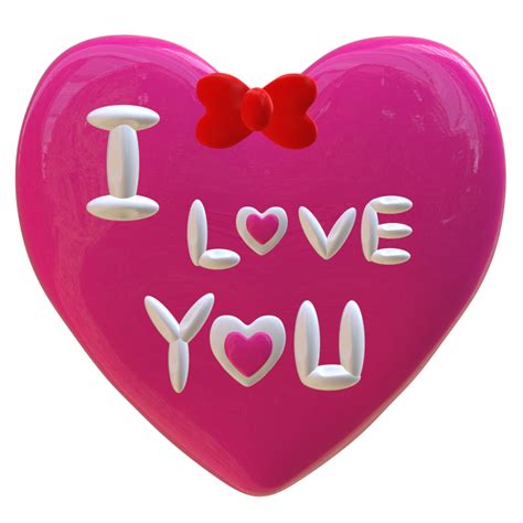 i love you pink heart 36619647 PNG