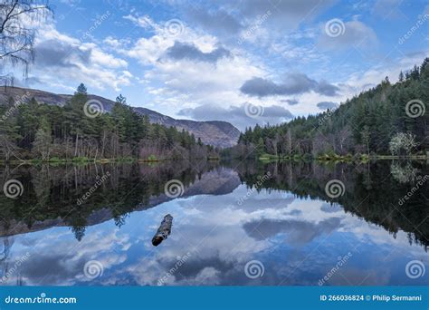 Glencoe lochan in Scotland stock photo. Image of reflection - 266036824