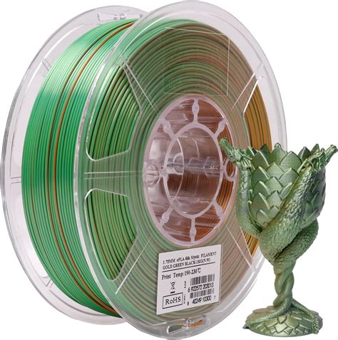 ESUN Silk Mystic PLA Filament 1 75mm Silky Tricolor 3D Printer