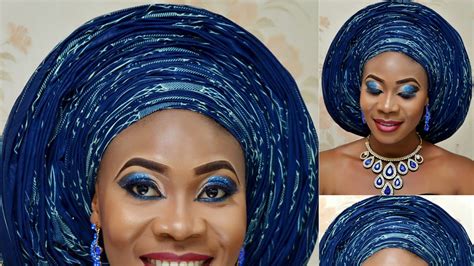 HOW TO TIE SIMPLE ROUND GELE LATEST GELE STYLE WITH ANKARA PLAIN