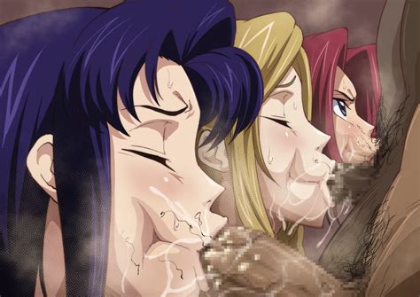 Kouzuki Kallen Milly Ashford And Cecile Croomy Code Geass Drawn By