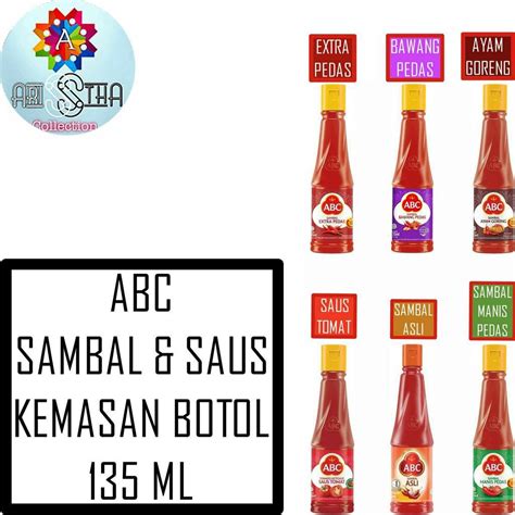 Jual ABC Sambal Dan Saus Kemasan Botol 135 ML Shopee Indonesia