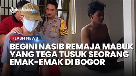 Nasib Remaja Yang Tusuk Emak Emak Di Bogor Ditahan Selama Hari