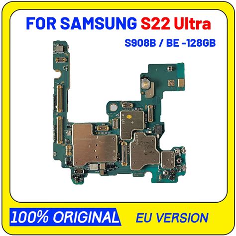 Motherboard For Samsung Galaxy S22 S908b Be Usa Unlocked Mainboard With Chip Test Mainboard