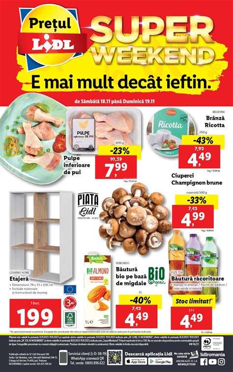 Oferte Super Weekend Lidl Noiembrie Noiembrie