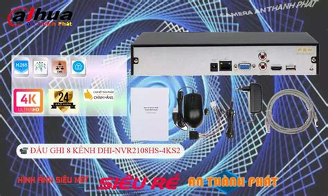 Đầu Ghi Ip 8 Kênh Dahua DHI NVR2108HS 4KS2