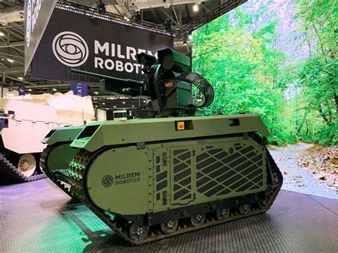 Milrem S Type X Robotic Combat Vehicle At DSEI 2021