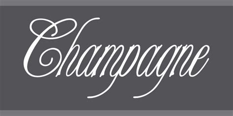 Champagne | Font Zillion