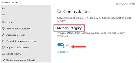 What Is Memory Integrity On Windows 11