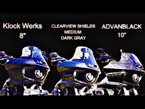 THE BEST MOTORCYCLE WINDSHIELD Klockwerks Clearveiw Shields Stock 10