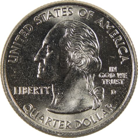 2007 D Idaho State Quarter Bu Uncirculated Clad 25c Coin Profile