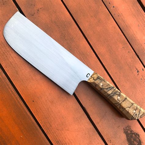 Handmade Nakiri Kitchen Knife Etsy