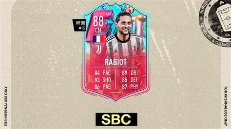 FIFA 23 SBC Adrien Rabiot FUT Birthday Svelata La Carta Speciale Del