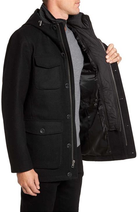 Vince Camuto Hooded Jacket With Removable Bib Nordstrom Jackets