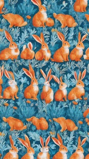 Premium Photo Lgbtqia Background Seamless Pattern Bunny Blue