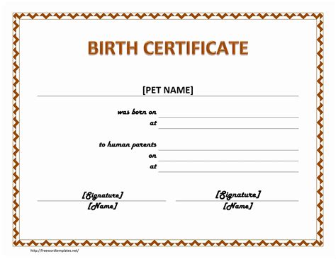 √ 20 Free Printable Dog Birth Certificate ™ | Dannybarrantes Template