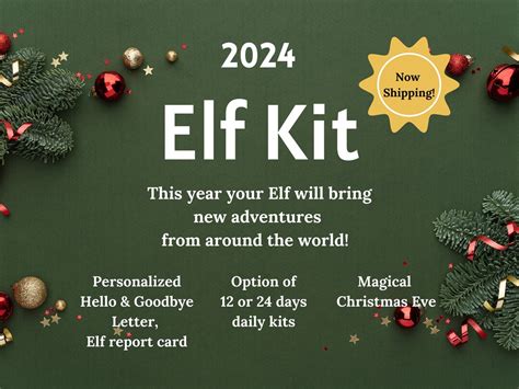 Elf Kit 2024 Elf Activity Elf Props Elf Arrival Elf Mischief 24