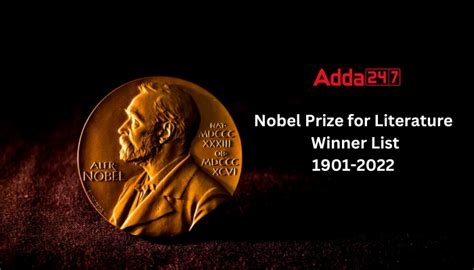 Nobel Prize for Literature Winner List (1901-2022)