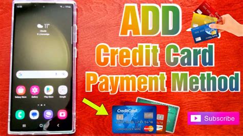 Samsung Galaxy S23 Ultra How To ADD Credit Card Payments Method To Make