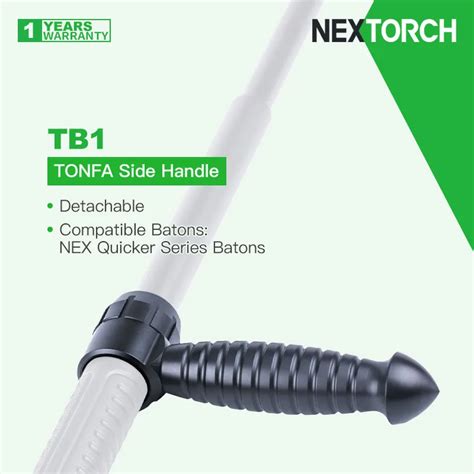 Nextorch Tb1 Detachable Tonfa Side Handle For Nex Quicker Batons