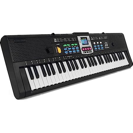 skrskr Teclado electrónico de música Digital de 61 Teclas para niños