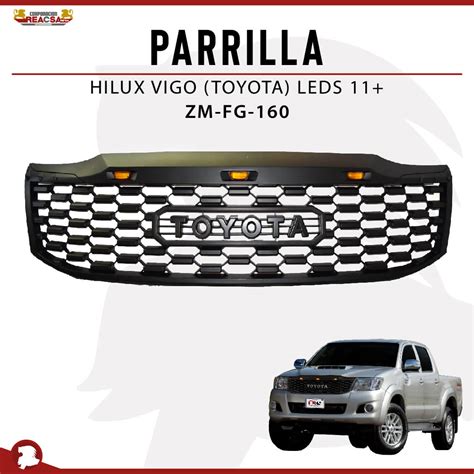 PARRILLA HILUX VIGO TOYOTA LEDS 11 REACSA