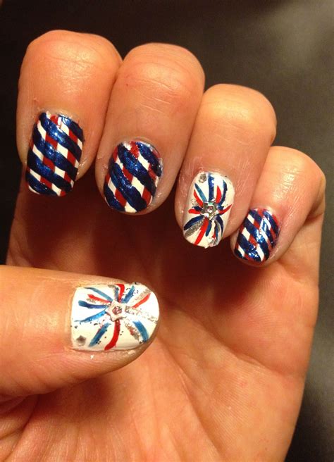 Pin by Misty Carter on My Very Own Nail Designs | Firework nail art ...