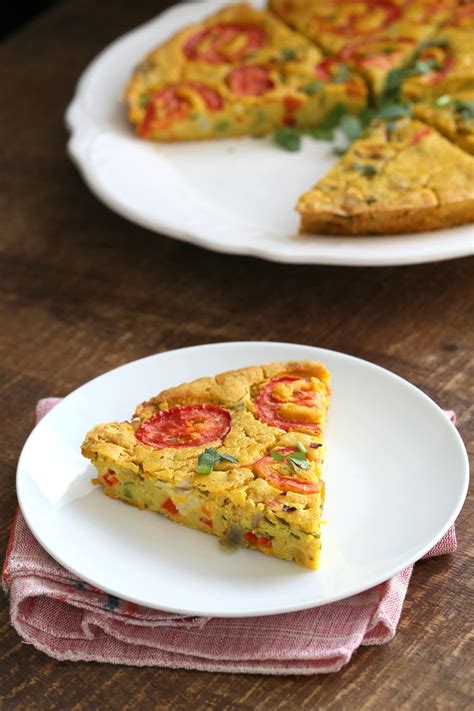 Chickpea Flour Frittata Eggless Vegan Frittata Vegan Richa