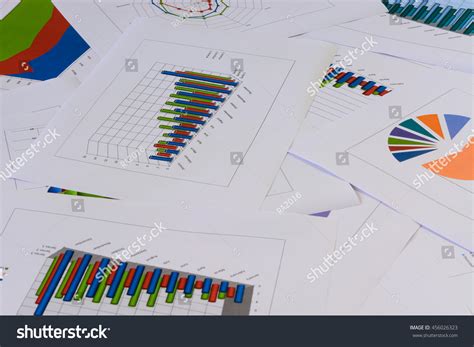 Printed Annual Report Charts Diagrams Stock Photo 456026323 - Shutterstock