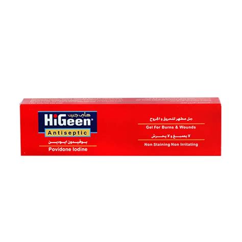 Higeen Povidone Iodine Gel 30 G 30gm Kulud Pharmacy