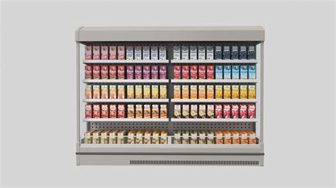 3d Supermarket Juice Display Model Turbosquid 2032518