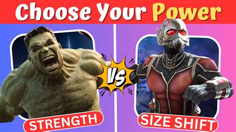 Choose Your Superpower Would You Rather Marvel Edition🦸 Bonus