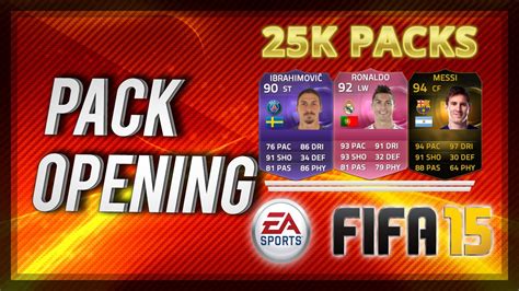 Fifa 15 Ultimate Team Pack Opening Omg Special 25k Packs Youtube