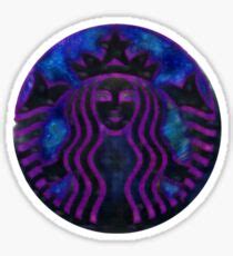 Galaxy Starbucks Logo Stickers | Redbubble