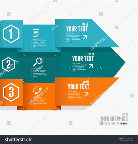 Vector Colorful Text Boxes Infographics Options Stock Vector Royalty