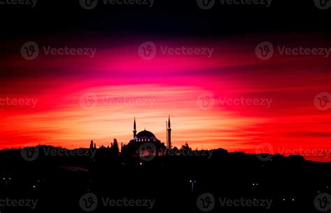 Ottoman style mosque in Istanbul 14829062 Stock Photo at Vecteezy