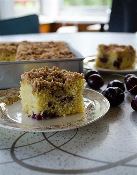 Sweet Cherry Coffee Cake In Jennie S Kitchen