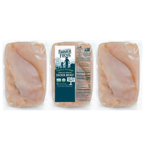 Farmer Focus Organic Boneless Skinless Chicken Breast Per Lb Delivery Or Pickup Near Me