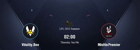 Nhận định kèo Esport LOL Vitality Bee vs Misfits Premier LFL 2022