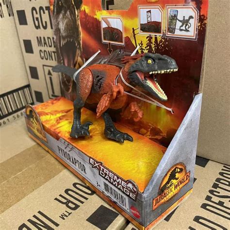 In Stock Mattel Gwn Jurassic World Army Pyroraptor Extreme Damage