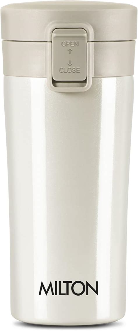Milton Coffee Mug Thermosteel Hot Or Cold Insulated Flask Ml Cream Leak Proof Rust