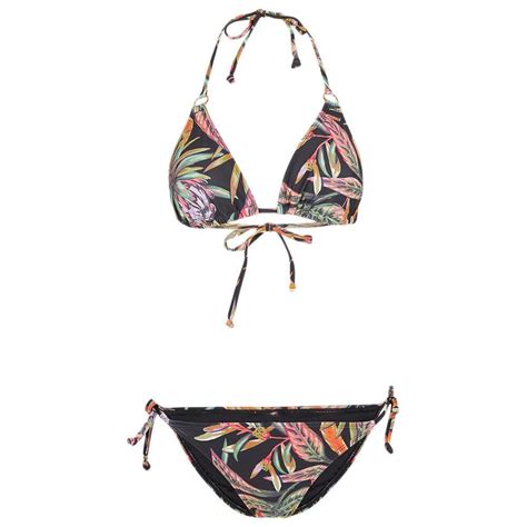 O neill Set Bikini Floral Τριγωνάκι Brazil Μαύρο 1800126 39033 Skroutz gr