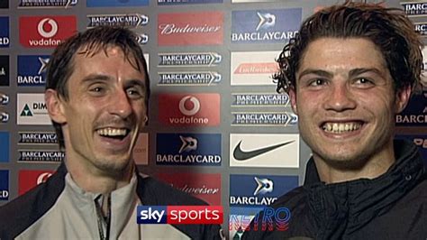 An Year Old Cristiano Ronaldo Is Helped By Gary Neville In His First