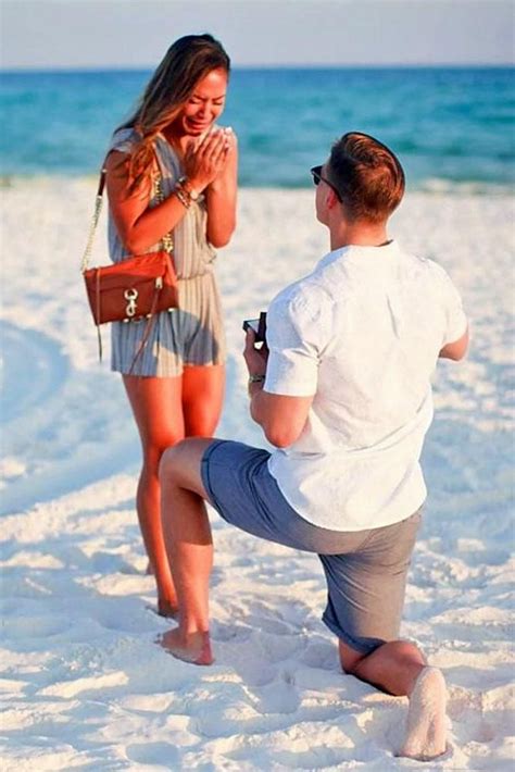 Most Popular Photos Of Beach Proposals Engagementring Proposal In